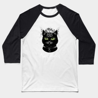 Black Magick - Black Magic Cat Baseball T-Shirt